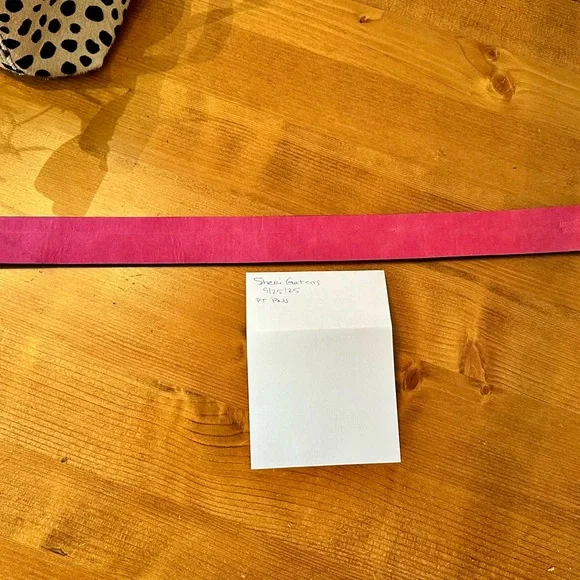 Parker Thatch Leopard Print Women's Bag with pink Strap - Picture 8 of 8